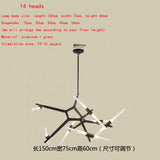tree branch lamp  Post modern designer Nordic led chandelier tree fork restaurant chandelier villa living room Chandelier