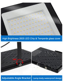 LED Flood Light AC220V 50W 100W 150W 200W Black Shell IP66 Waterproof LED Spotlight Garden Street Gate Wall Floodlights