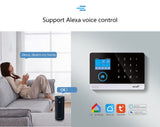 Wireless WIFI GSM Home Security Alarm System - Smart Life APP With Motion Sensor Detector Compatible With Alexa &amp; Google