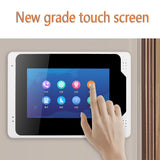 Tuya Wired/Wifi Smart IP Video Doorbell Intercom System ,7 Inch+4~12 x 7 Inch Monitor with 1080P Wired Door Phone Camera