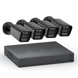 5MP 4CH POE NVR Kit IP Camera With Micro Alarm Motion Detection P2P Camera System Full color night vision Smart Face Search