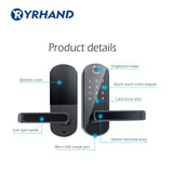 Smart Lock, wifi App pincode Keypad Biometric Fingerprint electronic door lock From Brazil