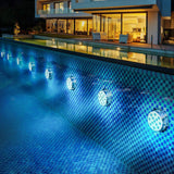USB Rechargeable Submersible Swimming Pool Light RGB Led Night Light with Suction Cup RF Control Outdoor Garden Underwater Lamp