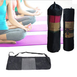 Convenience Black Yoga Backpack Yoga Mat Waterproof Backpack Carrier Mesh Adjustable Strap Sport Tool Gym Bags