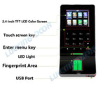2.4 Inch LCD Biometric WIFI Fingerprint Access Control Time Attendance System TCP/IP RJ45 Fingerprint Reader