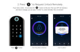 Smart Lock, wifi App pincode Keypad Biometric Fingerprint electronic door lock From Brazil