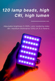 Compact Video Light with Display Screen Diffuser Mini Camera RGB Light Smartphone Selfie Lighting 3100mAh