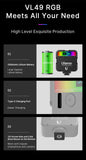 RGB Video Lights Mini LED Camera Light 2000mAh Rechargable LED Panel Lamp Photo Video Lighting  for Youtube Tik tok