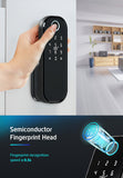 Smart lock Waterproof Wifi Fingerprint Rim Lock Smart Card Digital Code Electronic Door Lock For Home Security Mortise