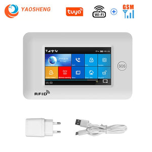 Smart Security Alarms For Home WIFI Wireless Home Alarm APP Remote Control Compatible With Alexa House Alarm Systems