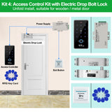 YiToo RFID Fingerprint Access Control System Door Lock, IP68 Fully Waterproof Electric Lock Set For Home Safe, Outdoor