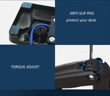 NB F195A 3-12kg Aluminum 22-32" Dual computer screen stand Gas Spring Arm Full Motion double PC Monitor Holder Support