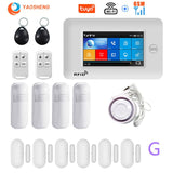 Smart Security Alarms For Home WIFI Wireless Home Alarm APP Remote Control Compatible With Alexa House Alarm Systems