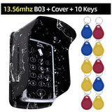 RFID Keypad Keyboard Access Control System Waterproof Cover Outdoor 10pcs EM4100/TK4100 Keyfobs Door Opener for Home Lock System