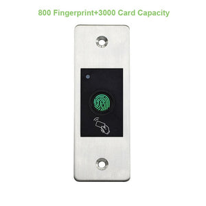 Metal Waterproof Outdoor Use Embedded Biometric Fingerprint Access Controller Standalone RFID Card Door Access Control System