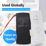 Universal Ceiling Fan Lamp Remote Controller Kit diy Smart Remote Adjust Speed timing ceiling fan Light Remote Control Switch