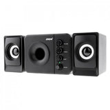 D-205 Portable 3W USB 2.0 Computer Subwoofer Combination Speakers with 3.5mm Audio Plug for Desktop Laptop PC Smartphone