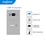 JeaTone 1.0MP IP Call Panel  for 1/2/3/4 Floors Single Apartment with High Resolution Day/Night Vision, IP65 Waterproof Doorbell
