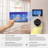 Jeatone 7 Inch WiFi Video Intercom for 2 Apartments Door Access Control System Tuya Smart APP Remote Unlock,Call and Monitor