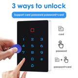 Waterproof WiFi Tuya App Backlight Touch 125khz RFID Card Access Control Keypad WG26 Output Alarm Management Card Support
