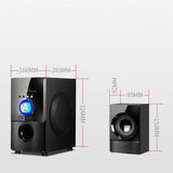 5.1 Channel Bluetooth Speaker Wooden Multimedia Home Theater Super Subwoofer Wooden Home Audio Computer Speakers