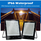 LED Flood Light AC220V 50W 100W 150W 200W Black Shell IP66 Waterproof LED Spotlight Garden Street Gate Wall Floodlights