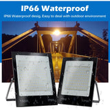 LED Flood Light AC220V 50W 100W 150W 200W Black Shell IP66 Waterproof LED Spotlight Garden Street Gate Wall Floodlights