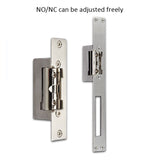 European Electric Strike Door Lock Adjustable Electric Strike Locks Durable Lock Tongue Access Control Locks Double Unlock Mode