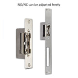 European Electric Strike Door Lock Adjustable Electric Strike Locks Durable Lock Tongue Access Control Locks Double Unlock Mode