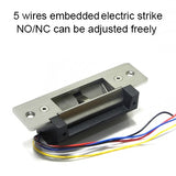 Original DC12V Stainless Steel Sturdiness Narrow Frame Fail Secure ANSI standard Electric Strike Lock electronic door lock