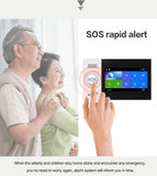 Wireless WIFI GSM Home Burglar Security Alarm System SMS Tuya Smart Life APP Control With 4.3Inch Touch Screen Alarm Kits