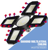 LED Garage Lamp 220V Floodlight E27 Light Bulb 200W 300W 400W Industrial Lighting Folding Warehouse Lampara Gym Ceiling Light