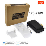 Tuya Smart Life Ceiling Fan Controller WIFI Fan Light Kit With RF Remote Control APP Speed Switch Dimmer Work With Alexa Google