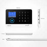 433MHz Wireless WIFI GSM Home Security Alarm System - Smart Home Alarm System With Motion Sensor With Alexa &amp; Google Home