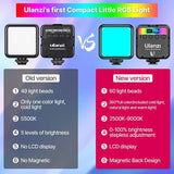 RGB Video Lights Mini LED Camera Light 2000mAh Rechargable LED Panel Lamp Photo Video Lighting  for Youtube Tik tok
