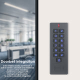 Waterproof Wireless Door Lock Remote Control Access Control 125Khz 13.56Mhz RFID Access Control Wireless Keypad Control Reader