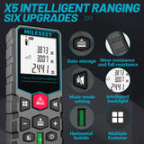 Mileseey Laser Distance Meter Electronic Roulette Digital Tape Rangefinder Level Bubble Trena Metro Range Finder Measuring Tools