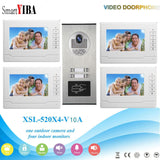 SmartYIBA 12 Units Video Intercom Apartment Door Phone System HD Camera 7&quot; Monitor video Doorbell with 2 pcs RFID Card Unlock