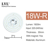LED Lamp Chip SMD2835 Beads Smart IC 220V Input 6000K 4000K 7W 10W 18W 25W 36W 40W DIY Ceiling Source Light Board