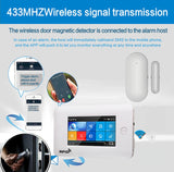 YAOSHENG PB68 Magnetic Sensors Wireless Door Detector Window Sensor WiFi App for 433MHz Home Security Detector Alarm System Kits