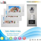 SmartYIBA 12 Units Video Intercom Apartment Door Phone System HD Camera 7&quot; Monitor video Doorbell with 2 pcs RFID Card Unlock