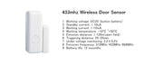 Wireless Intelligent Window Door Magnet Sensor Detector Open access - Smart Life Home Alarm System
