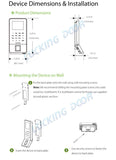 2.4 Inch LCD Biometric WIFI Fingerprint Access Control Time Attendance System TCP/IP RJ45 Fingerprint Reader