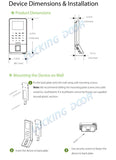 2.4 Inch LCD Biometric WIFI Fingerprint Access Control Time Attendance System TCP/IP RJ45 Fingerprint Reader