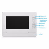 SmartYIBA 12 Units Video Intercom Apartment Door Phone System HD Camera 7&quot; Monitor video Doorbell with 2 pcs RFID Card Unlock
