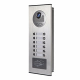 SmartYIBA 12 Units Video Intercom Apartment Door Phone System HD Camera 7&quot; Monitor video Doorbell with 2 pcs RFID Card Unlock