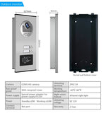 Network cable connection 7&quot; Video Intercom Door Phone System 6/4/3/2 Monitors + RFID Access Outdoor Camera for 6~2 Family House