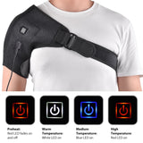 Electric Heating Massager Therapy Shoulder Pad Brace Pain Relief Support Brace Therapy Joint Injury Recovery Rehabilitation