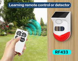 Wireless Tuya Smart Life Flash Strobe Outdoor Solar Infrared Waterproof Siren Home Burglar Security Alarm System Use With PG107