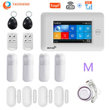 Smart Security Alarms For Home WIFI Wireless Home Alarm APP Remote Control Compatible With Alexa House Alarm Systems